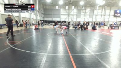 57 kg 7th Place Match - Ariella Dobin, Toss Em Up Wrestling Academy vs Claire Lancaster, Okie Girls