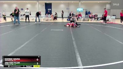 52 lbs Round 4 (6 Team) - Dominic Wavra, Wolfpack WC vs Dreyden Pluim, Guerrilla WA