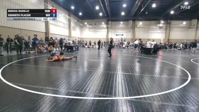 120 lbs Quarterfinal - Makoa Badillo, Youth Impact Center Wrestling Club vs Kenneth Placer, Southwest Eagles