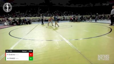 5A - 170 lbs Semifinal - ALEAH CHASE, MARLOW vs Paisley Erskine, MCLOUD