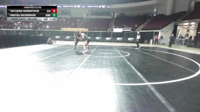 160 lbs Consolation - Tayleigh Robertson, Utah Tech (W) vs Aniyea Dickerson, Florida A&M (W)