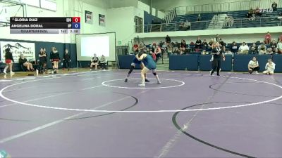 117 lbs Quarterfinal - Angelina Doral, University Of Providence vs Gloria Diaz, Eastern Oregon University