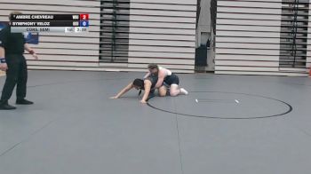 180 lbs Cons. Semi - Symphony Veloz, Oklahoma City University vs Ambre Chevreau, Wayland Baptist University