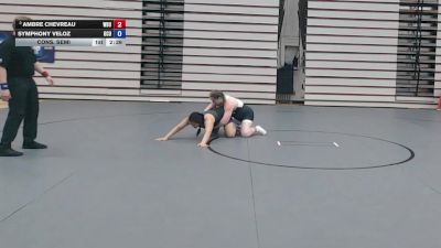 180 lbs Cons. Semi - Symphony Veloz, Oklahoma City University vs Ambre Chevreau, Wayland Baptist University