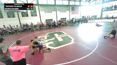 156-170 lbs Quarterfinal - Matthew Calderon, Individual vs Maurice McGhee, Team Mascoutah WC