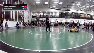 138 lbs Round 6 (16 Team) - Jacey Kuntz, Schreiner University (A) vs Athena Colderon, Siena Heights University