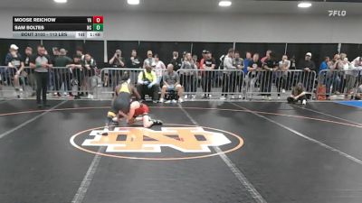 113 lbs Consi Of 64 #1 - Moose Reichow, VA vs Sam Boltes, NC