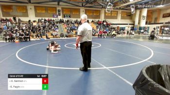 126 lbs Consi Of 8 #2 - Everett Salmon, Bethel vs Elijah Fagin, Avon