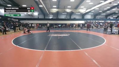 285 lbs Quarterfinal - Kaleb Britting, Messiah vs Nate Faxon, New York University