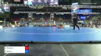 106 lbs Quarterfinal - Aydan Thomas, Oklahoma vs Kolter Burton, Idaho