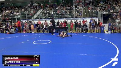 70 lbs Champ. Round 1 - Jaxton Coyer, MI vs Killian Ormond, NC