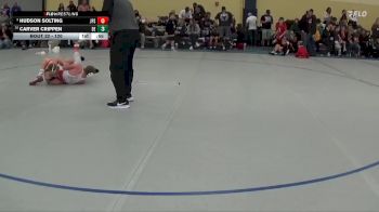 120 lbs Quarterfinal - Hudson Solting, Jack Pine Savage vs Carver Crippen, DC Elite