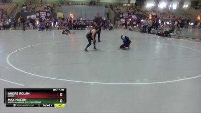 95 lbs Quarterfinal - Andre Rolan, Alcoa vs Max Macon, North Alabama Elite Wrestling