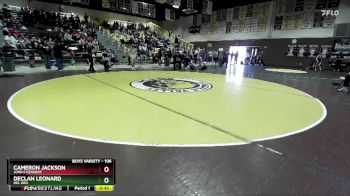 106 lbs 3rd Place Match - Declan Leonard, Del Oro vs Cameron Jackson, John F Kennedy