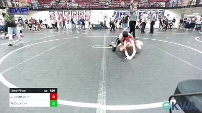 80 lbs Semifinal - Jake Johnson, Pauls Valley Panther Pinners vs Nathan Cruz, Scrap Yard Training