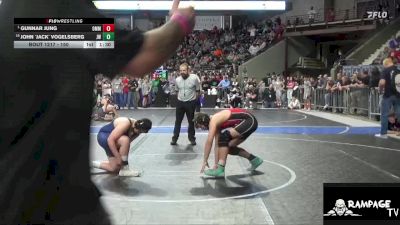 150 lbs Champ. Round 1 - Gunnar Jung, Ottawa Mat Masters vs John `Jack` Vogelsberg, Jr Wildcats