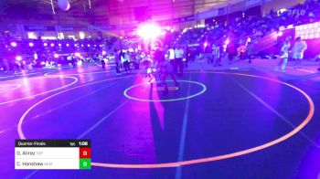 123 lbs Quarterfinal - David Alirez, Top Notch WC vs Carsen Hanshaw, Beatrice WC