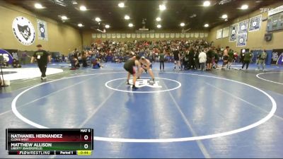 165 lbs Cons. Round 3 - Matthew Allison, Liberty (Bakersfield) vs Nathaniel Hernandez, Clovis West