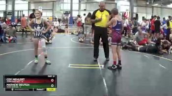 85 lbs Finals (8 Team) - MATHEW Deutch, Team Gotcha vs Coy Mehlert, Team Iowa Red