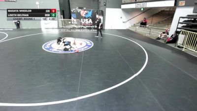 135 lbs Cons. Sub-quarters - Isabella Garcia Sanchez, Santa Ana High School Wrestling vs Angeleen Castaneda, Beat The Streets - Los Angeles