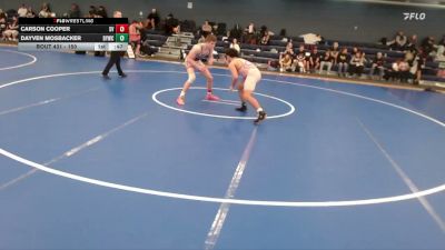 150 lbs Cons. Semi - Carson Cooper, Southwest Valley vs Dayven Mosbacker, Bryan Youth Wrestling Club