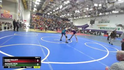 157 Boys Cons. Round 3 - Nathan Mun, La Costa Canyon vs Gage Malott, Santana