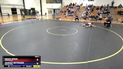 138 lbs Round 5 - Grace Spiess, Manchester vs Hannah Seitzinger, Indiana Tech
