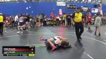 85 lbs Semis & 1st Wrestleback (8 Team) - Liam Collins, POWA vs Cole Wyller, American Gladiators