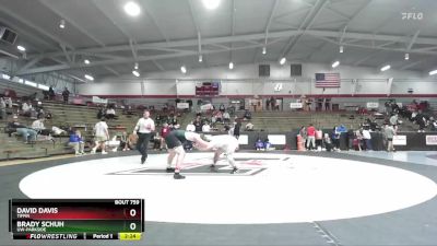 184 lbs Cons. Round 7 - David Davis, Tiffin vs Brady Schuh, UW-Parkside