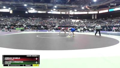 138 lbs Champ. Round 3 - Jordan Schield, Coeur D Alene vs Colton Livingston, LaGrande