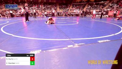 70 lbs Quarterfinal - Snyder Kurtz, SlyFox Wrestling Academy vs Ezra Gamber, Shootbox