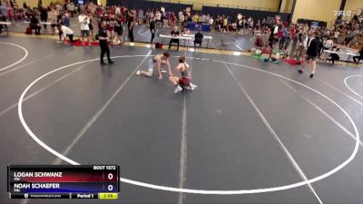 132 lbs Cons. Round 3 - Logan Schwanz, MN vs Noah Schaefer, MN