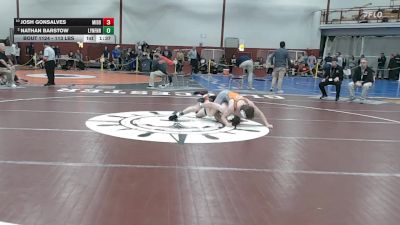 113 lbs Quarterfinal - Josh Gonsalves, Middleborough vs Nathan Barstow, Lynnfield/N.Reading