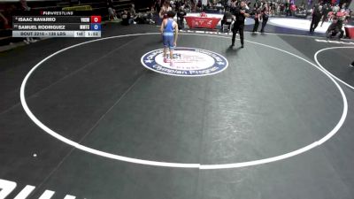 138 lbs Cons. Quarters - Isaac Navarro, Vista High School Wrestling vs Samuel Rodriguez, MTC - MANTANONA TRAINING CENTER
