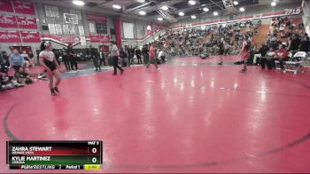 125 lbs Quarterfinal - Kylie Martinez, Corona vs Zahra Stewart, Orange Vista