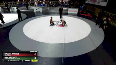 85 lbs Quarterfinal - Navian Jimenez, California vs Maa Tautoto, Hawkeye Wrestling Club