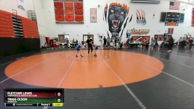 67 lbs Cons. Round 3 - Fletcher Lewis, Thermopolis Wrestling Club vs Trigg Olson, Sheridan