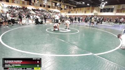 75 lbs Quarterfinal - Eleanor Barron, Team Temecula /Pin Club vs Hazel Lechiara, Mantanona TC