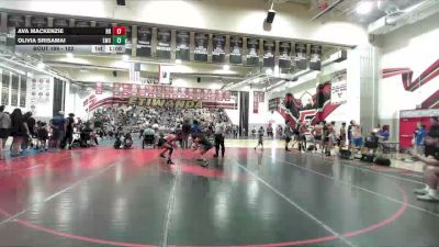 102 lbs 1st Place Match - Olivia Srisamai, Legacy Wrestling Center vs Ava MacKenzie, Riverside Rascals