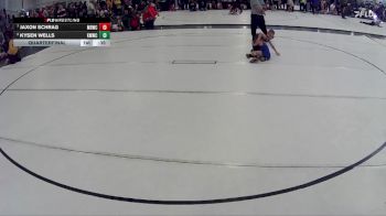 16 lbs Quarterfinal - Jaxon Schrag, Midwest Destroyers Wrestling Club vs Kysen Wells, Kearney MatCats Wrestling Club
