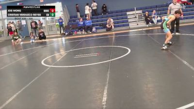 106 lbs Round 5 - Cristian Verduzco Reyes, Kearney Matcats vs Jos Wong, Mile High Wrestling Club