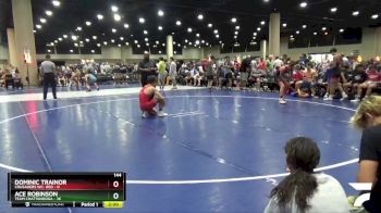 144 lbs Quarters & 3rd Wb (32 Team) - Ace Robinson, Team Chattanooga vs Dominic Trainor, Crusaders WC- Red