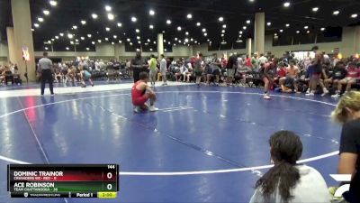 144 lbs Quarters & 3rd Wb (32 Team) - Ace Robinson, Team Chattanooga vs Dominic Trainor, Crusaders WC- Red