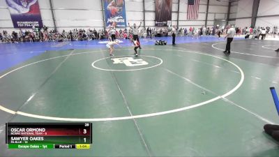 60 lbs Rd# 7- 10:45am Saturday Final Pool - Sawyer Oakes, PA Blue vs Oscar Ormond, NCWAY National Team