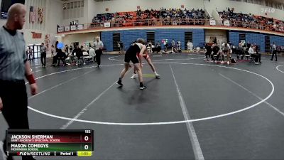 132 lbs Champ. Round 1 - Mason Comegys, McDonogh School vs Jackson Sherman, Saint Andrew`s Episcopal School