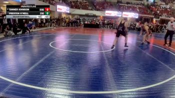 150 lbs Quarterfinal - Tanner Johnson, Mountain Man vs Preston O`Neill, Silver Valley Wrestling Club