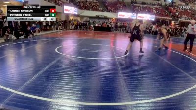 150 lbs Quarterfinal - Tanner Johnson, Mountain Man vs Preston O`Neill, Silver Valley Wrestling Club
