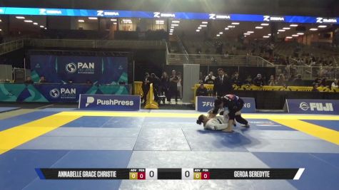 Annabelle Grace Christie vs Gerda Seredyte 2025 Pan Jiu Jitsu IBJJF Championship