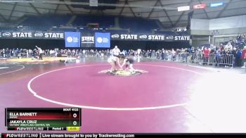100 lbs Cons. Round 2 - Jakayla Cruz, Victory Wrestling-Central WA vs Ella Barnett, NWWC