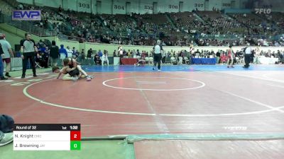 118 lbs Round Of 32 - Noah Balboa Knight, Chickasha Wrestling vs Jace Browning, Jay